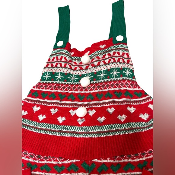 No Boundaries Juniors’ Holiday Santa Romper Sz L - Picture 4 of 9